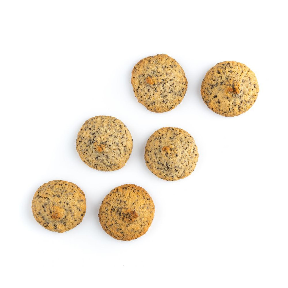 Biscuiți cu migdale, lămâie și mac Prospero: doar ingrediente naturale