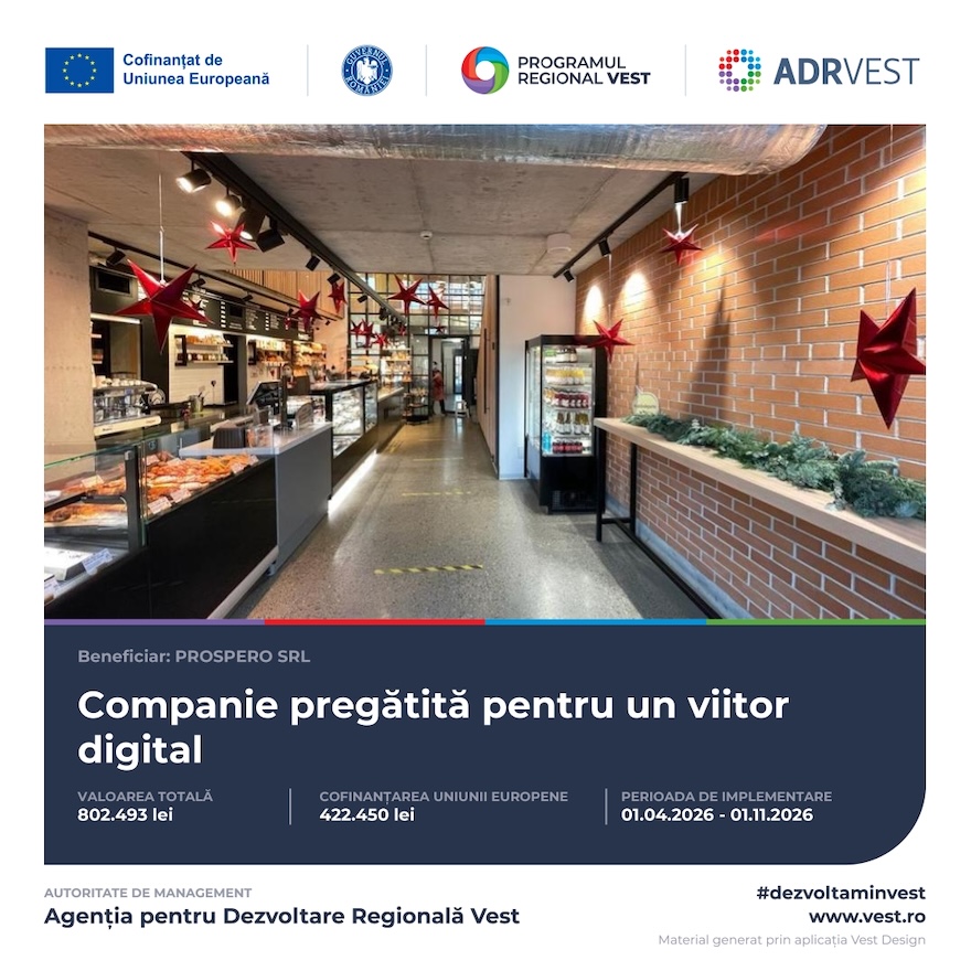 PROIECT „SMART BAKERY: OPTIMIZAREA PROCESELOR INTERNE PRIN DOTARE CU ECHIPAMENTE DIGITALE”